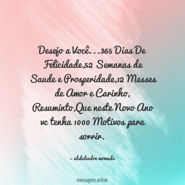 Desejo a Você