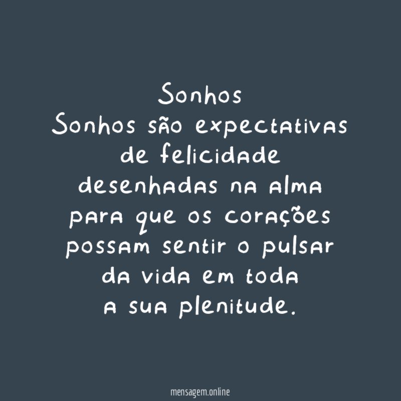 Sonhos