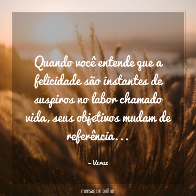 Quando você entende que a felicidade são instantes