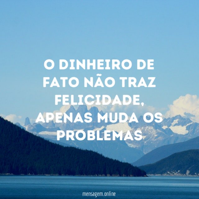 O Dinheiro de fato não traz felicidade