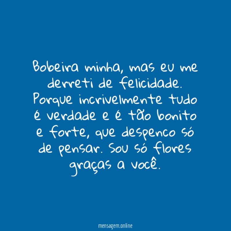 Bobeira minha