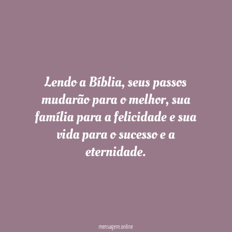 Lendo a Bíblia
