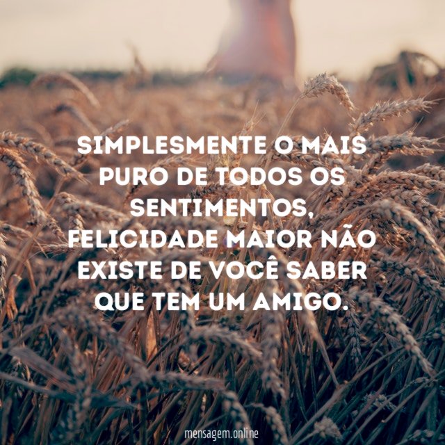 Simplesmente o mais puro de todos os sentimentos
