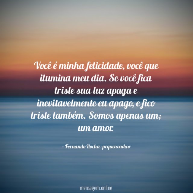 Você é minha felicidade