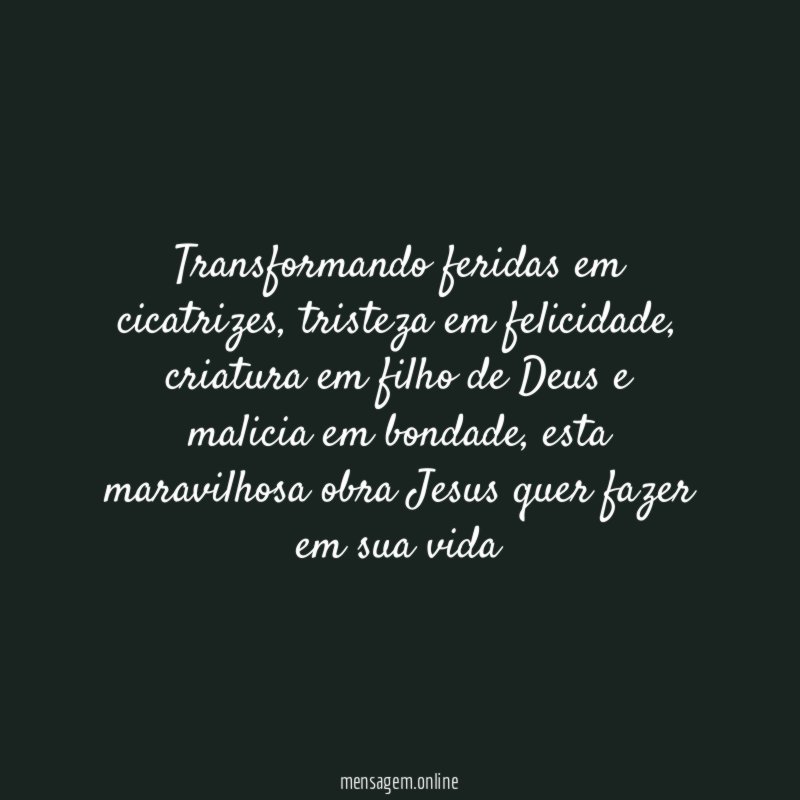 Transformando feridas em cicatrizes