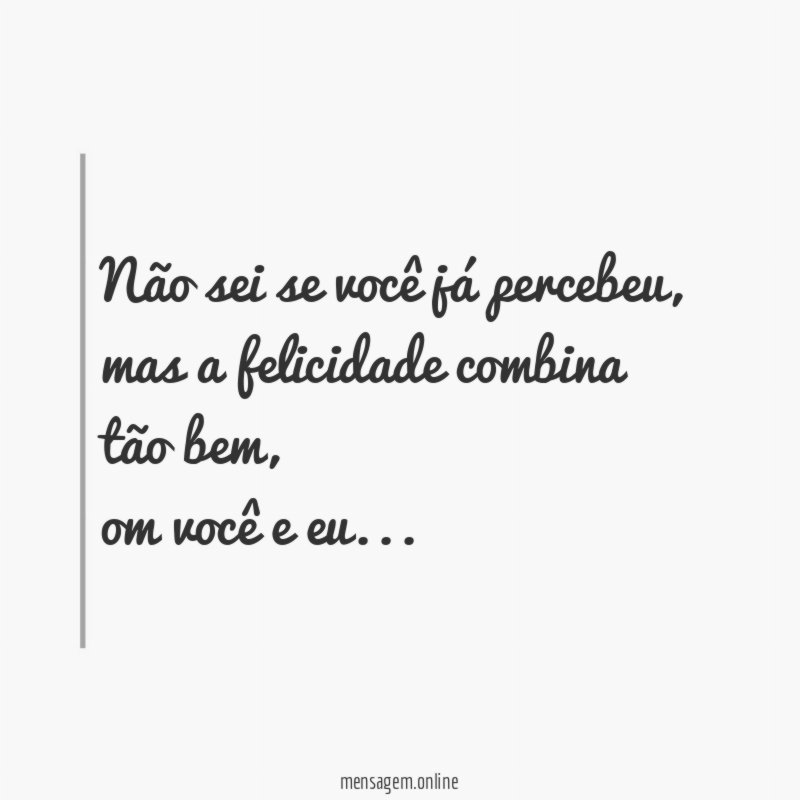 Não sei se você já percebeu