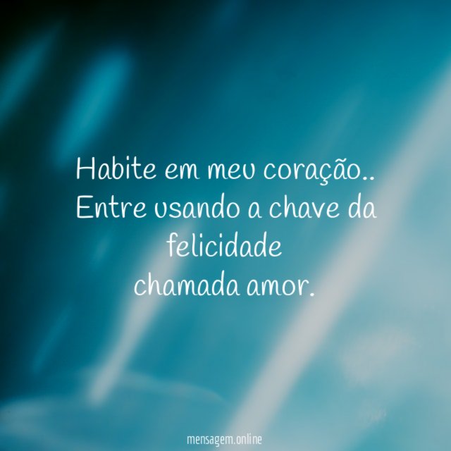 Habite em meu coração