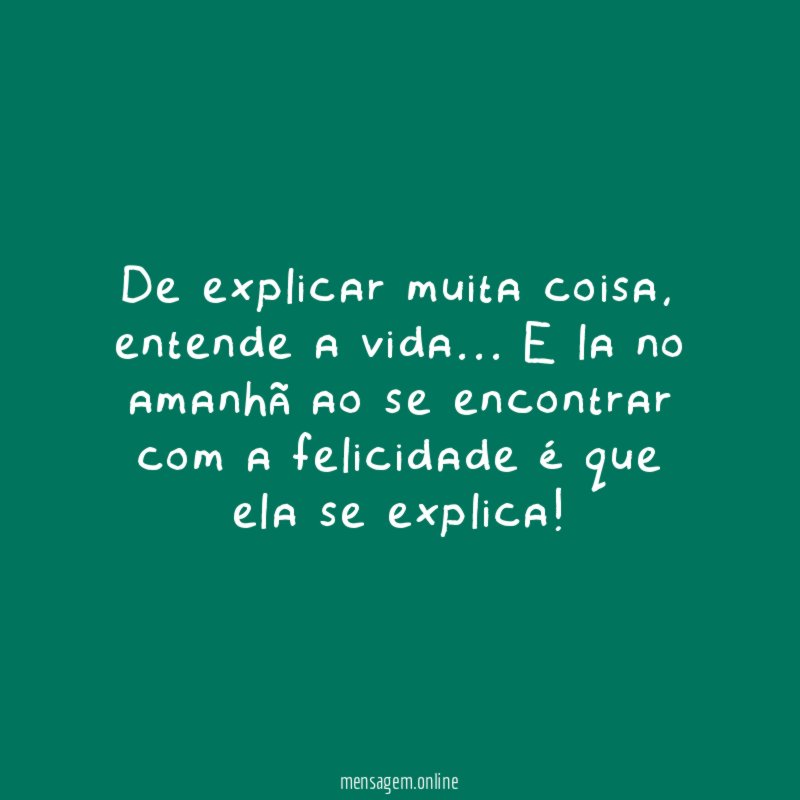 De explicar muita coisa