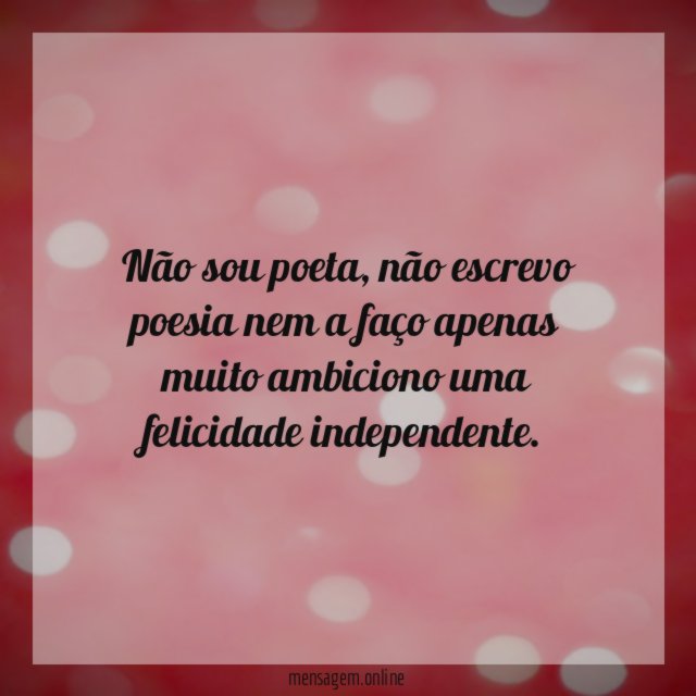 Não sou poeta