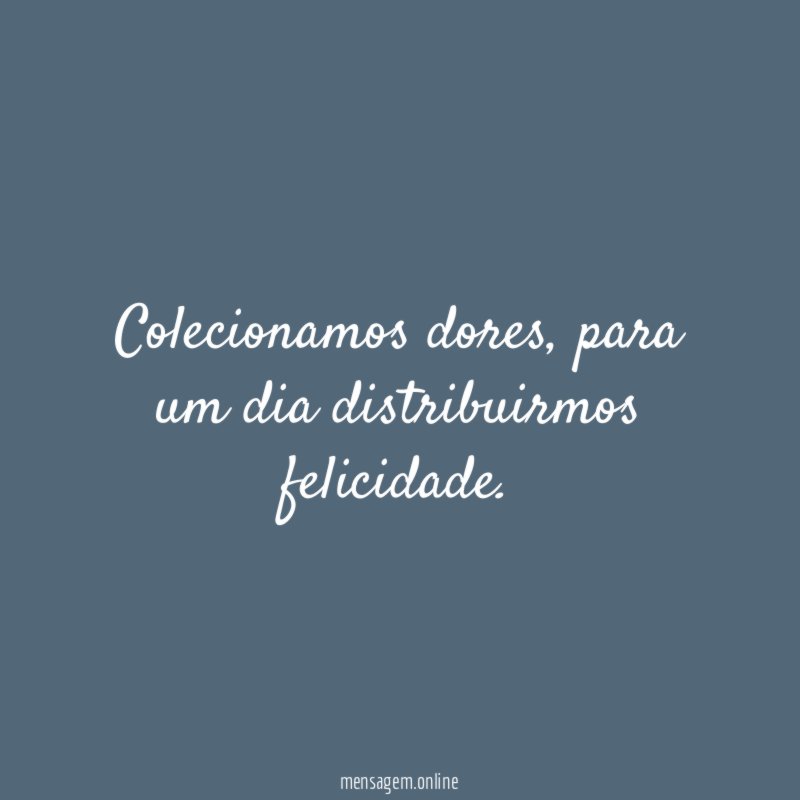 Colecionamos dores
