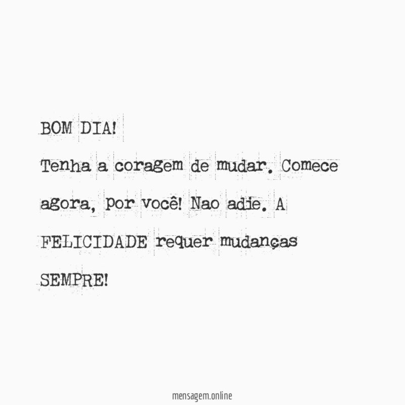 BOM DIA
