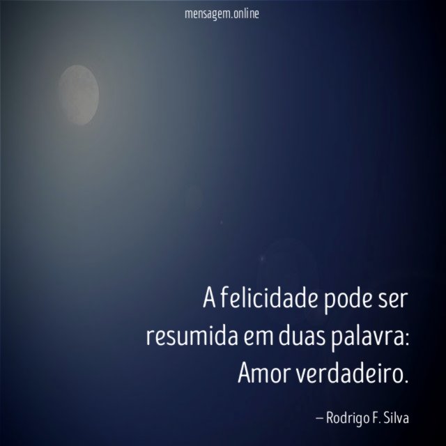 A felicidade pode ser resumida em duas palavra