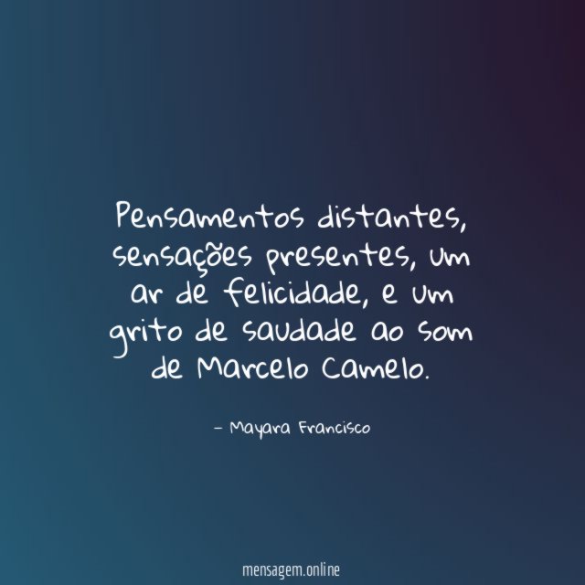 Pensamentos distantes