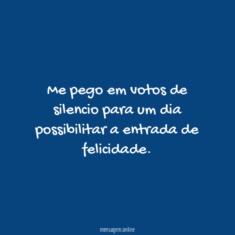 Me pego em votos de silencio para um