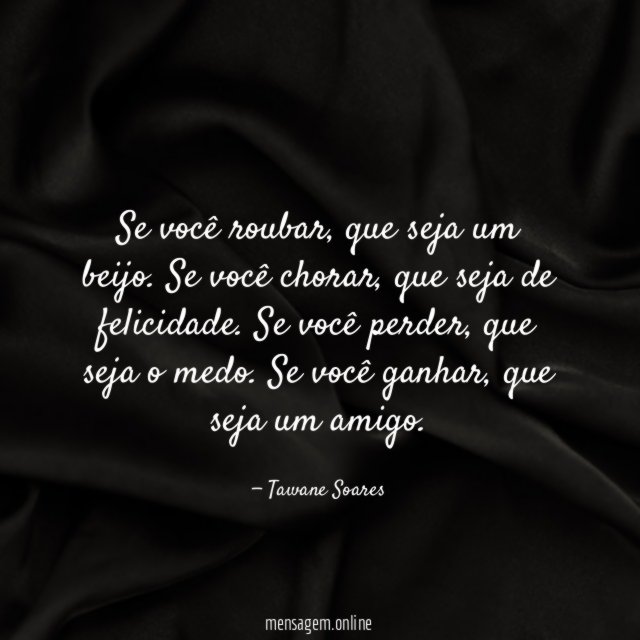 Se você roubar