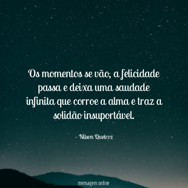 Os momentos se vão