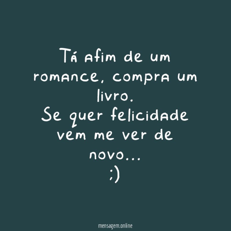 Tá afim de um romance