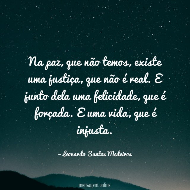 Na paz