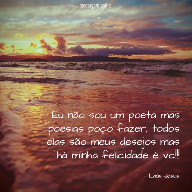 Eu não sou um poeta mas poesias poço fazer
