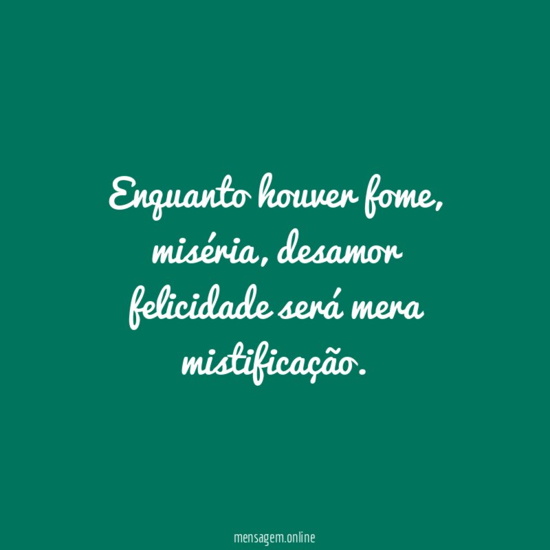 Enquanto houver fome