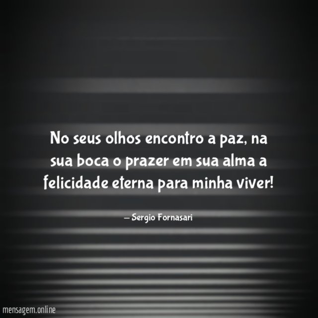 No seus olhos encontro a paz