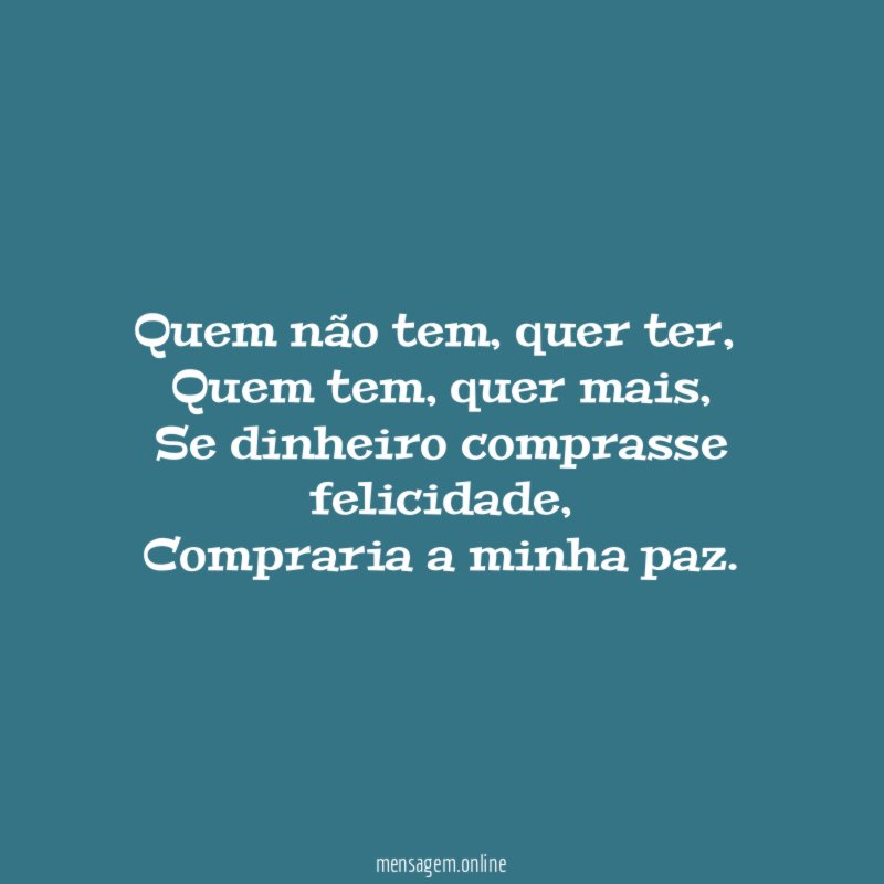 Quem não tem