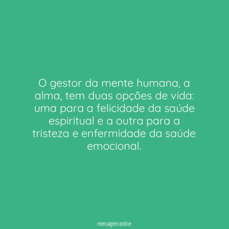 O gestor da mente humana