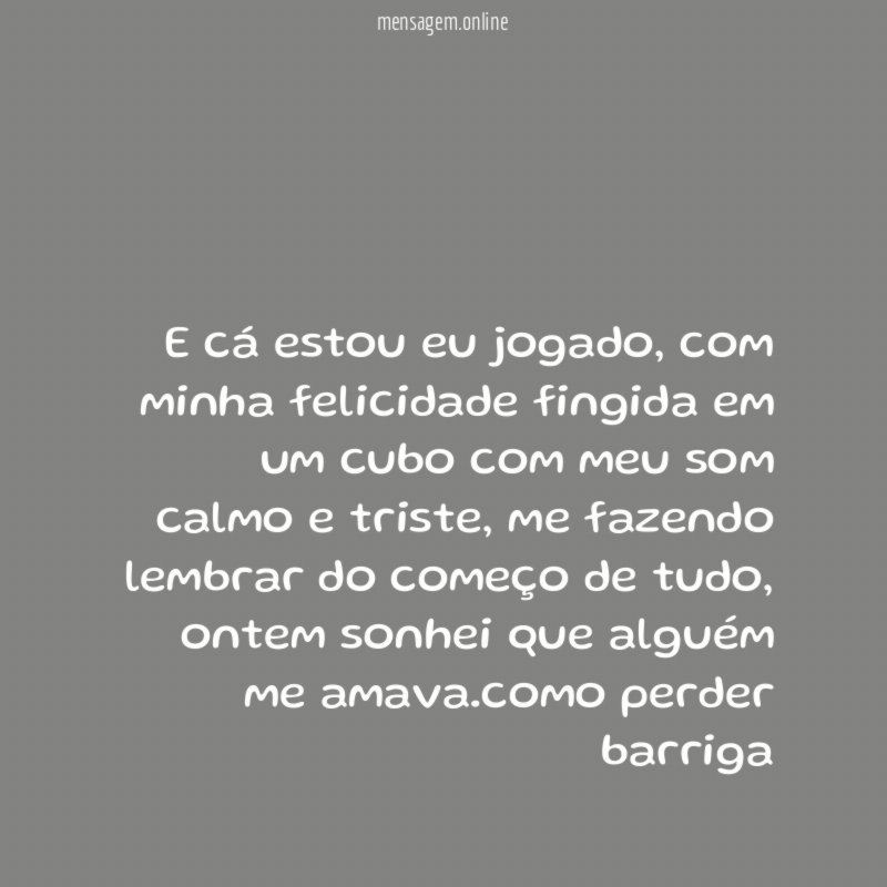 E cá estou eu jogado