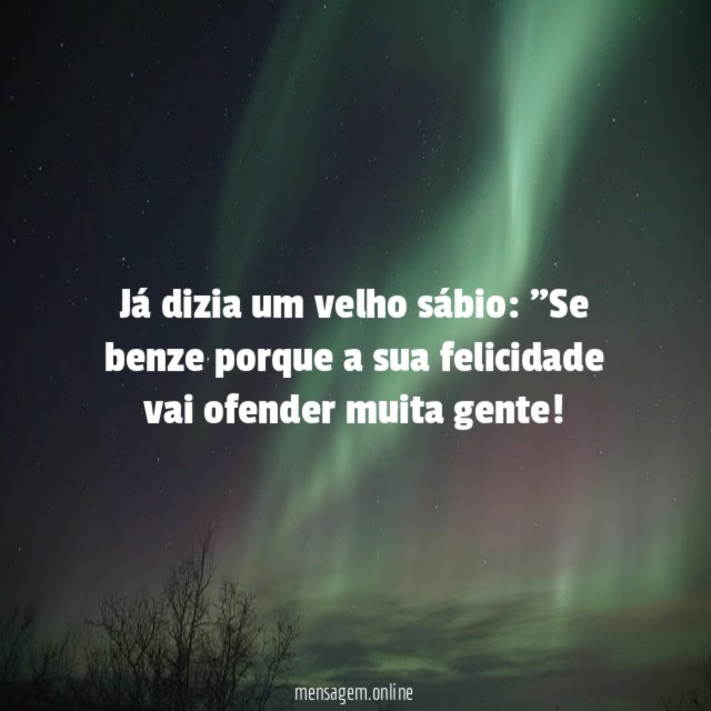 Já dizia um velho sábio
