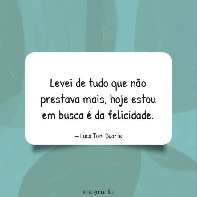 Levei de tudo que não prestava mais