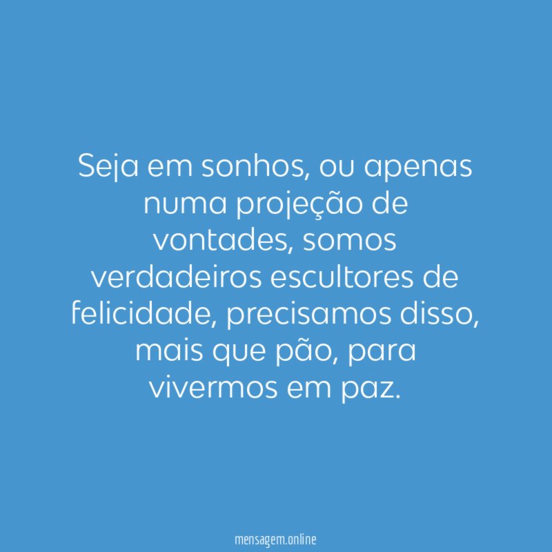 Seja em sonhos