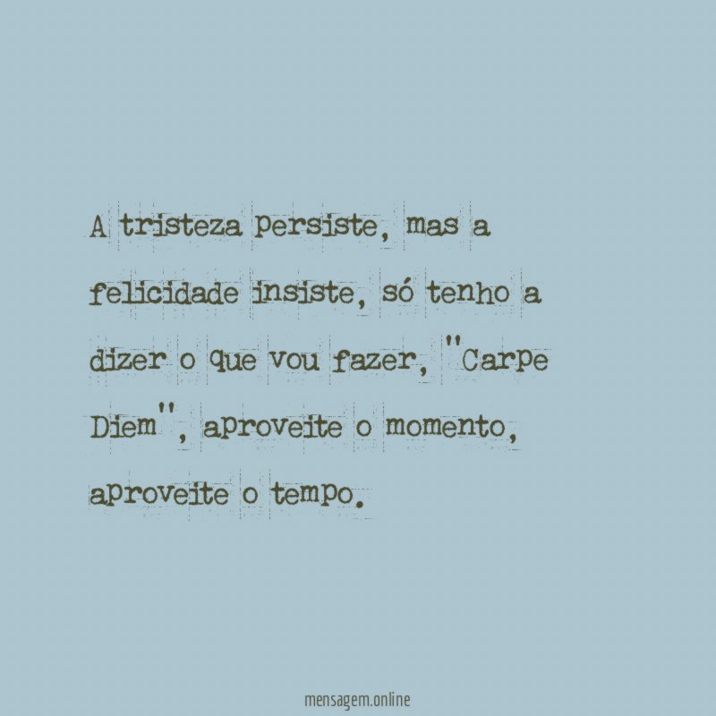A tristeza persiste