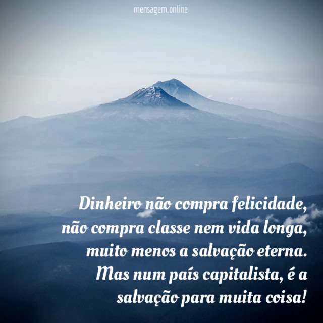 Dinheiro não compra felicidade
