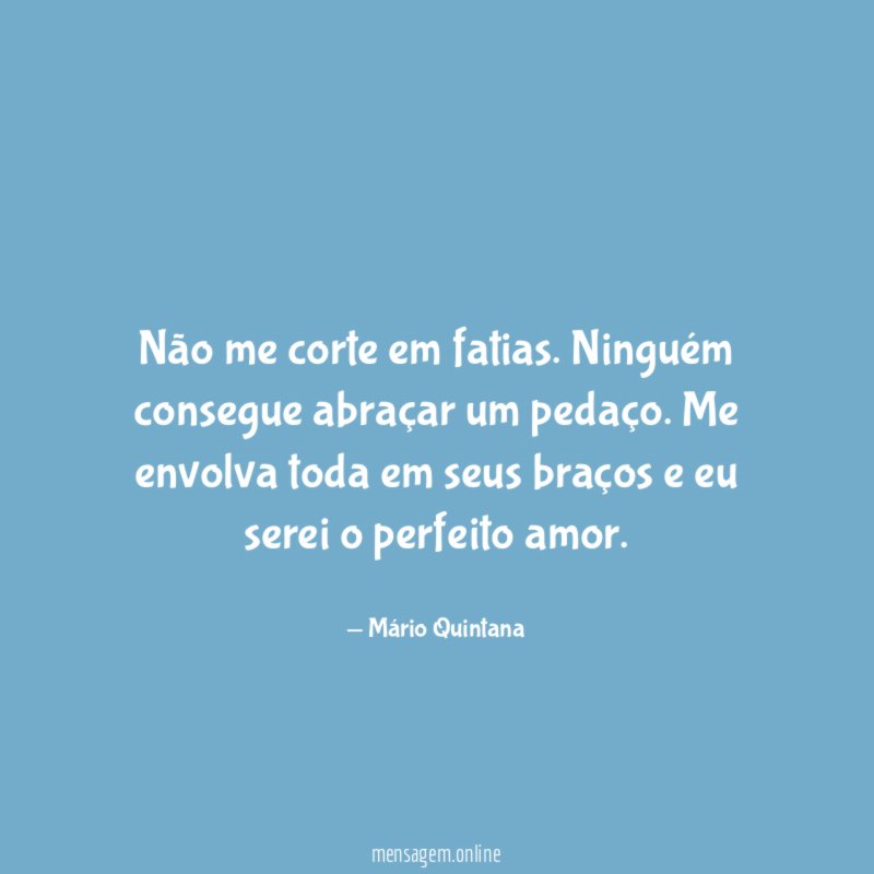 Não me corte em fatias