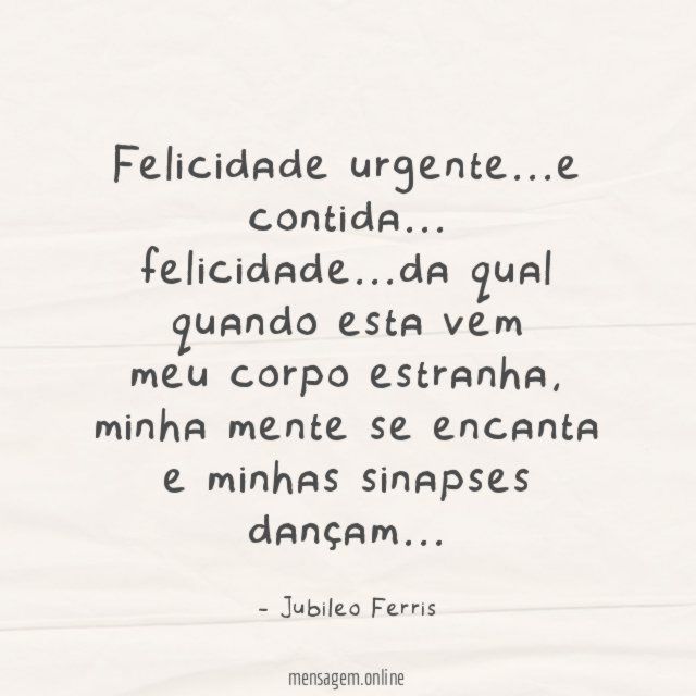 Felicidade urgente