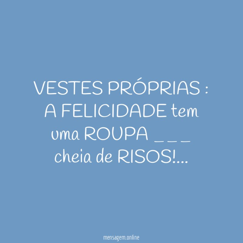 VESTES PRÓPRIAS