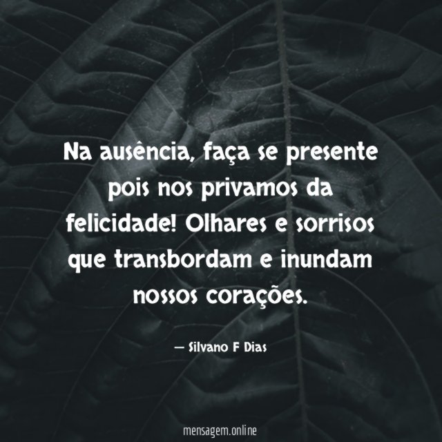 Na ausência