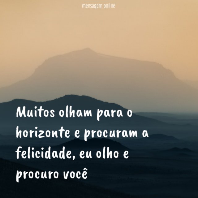 Muitos olham para o horizonte e procuram a felicidade