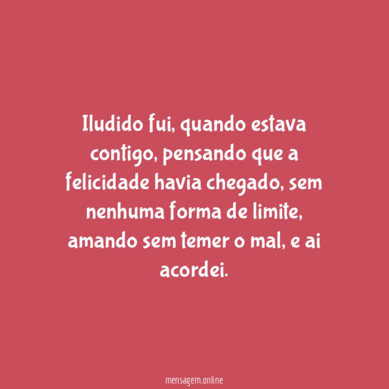 Iludido fui