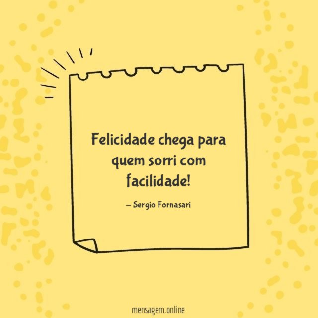 Felicidade chega para quem sorri com facilidade