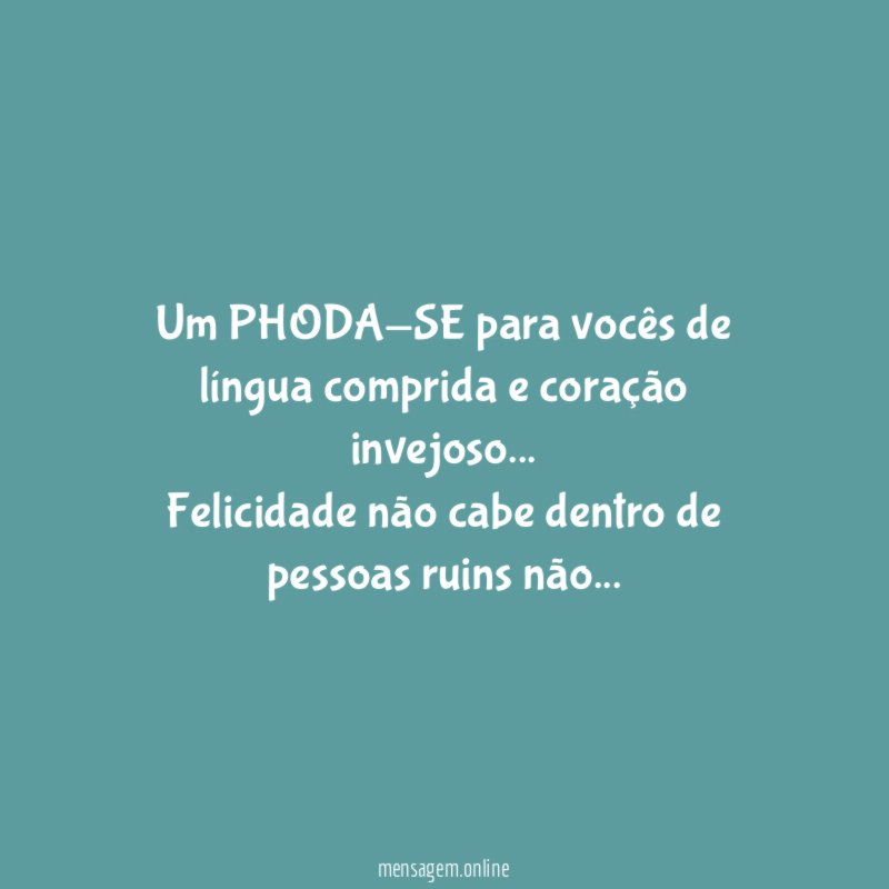 Um PHODA-SE para vocês de língua comprida