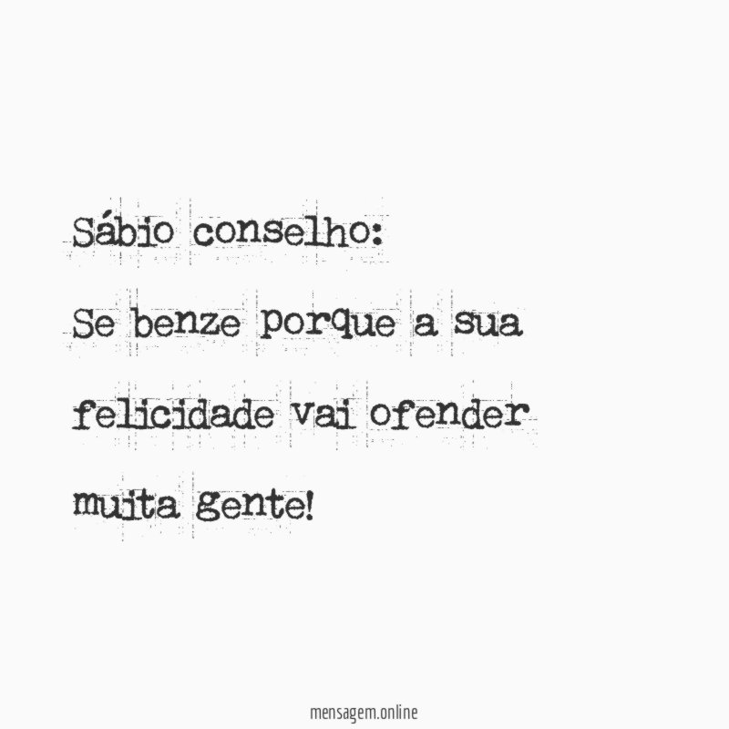 Sábio conselho