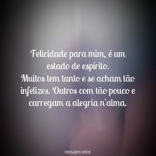Felicidade para mim