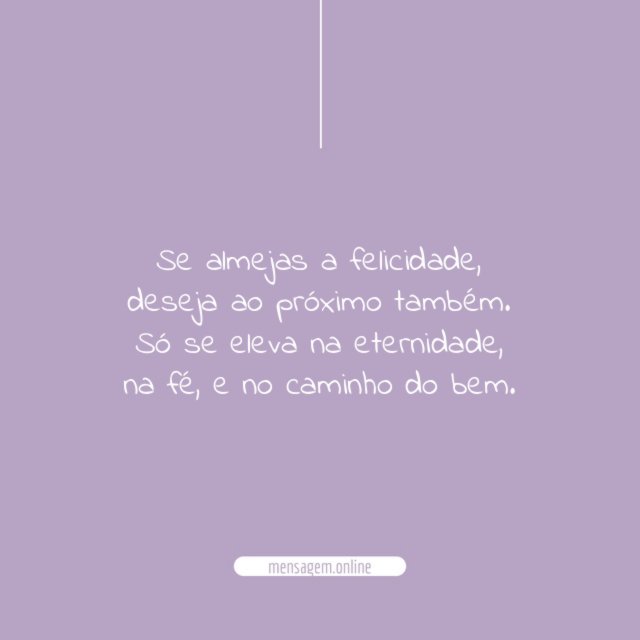Se almejas a felicidade
