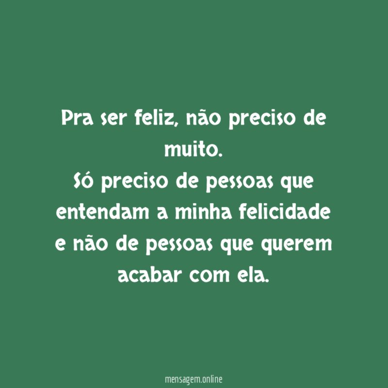 Pra ser feliz