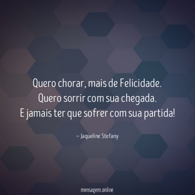 Quero chorar