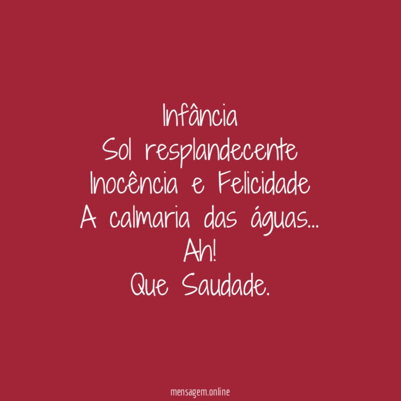 Infância