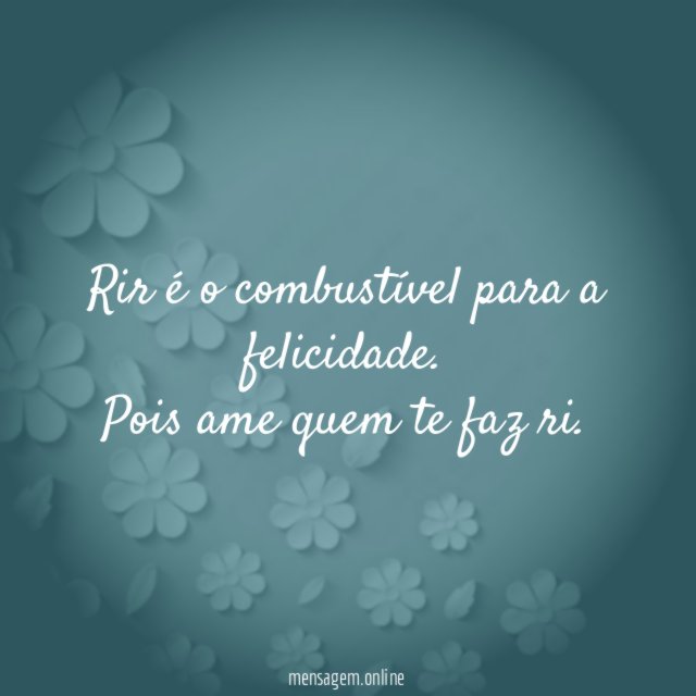 Rir é o combustível para a felicidade