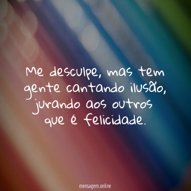 Me desculpe
