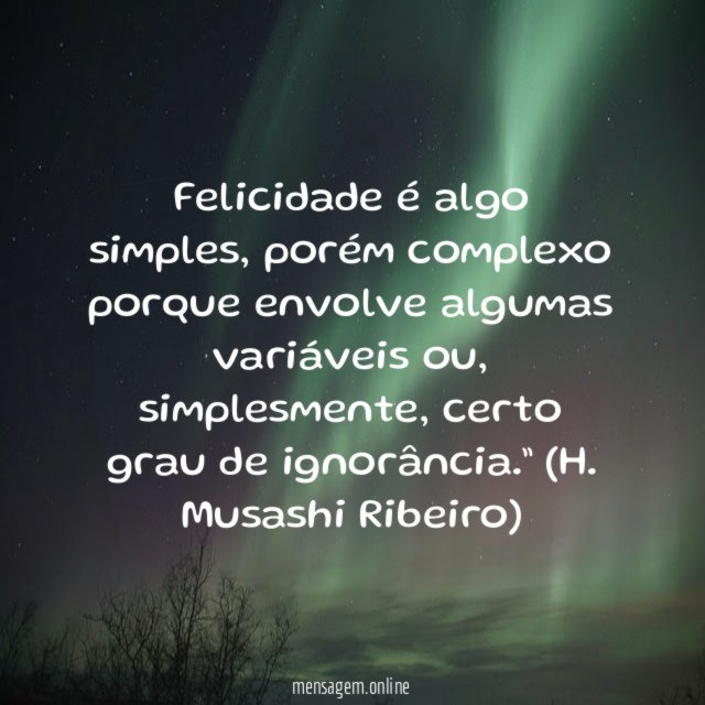 Felicidade é algo simples